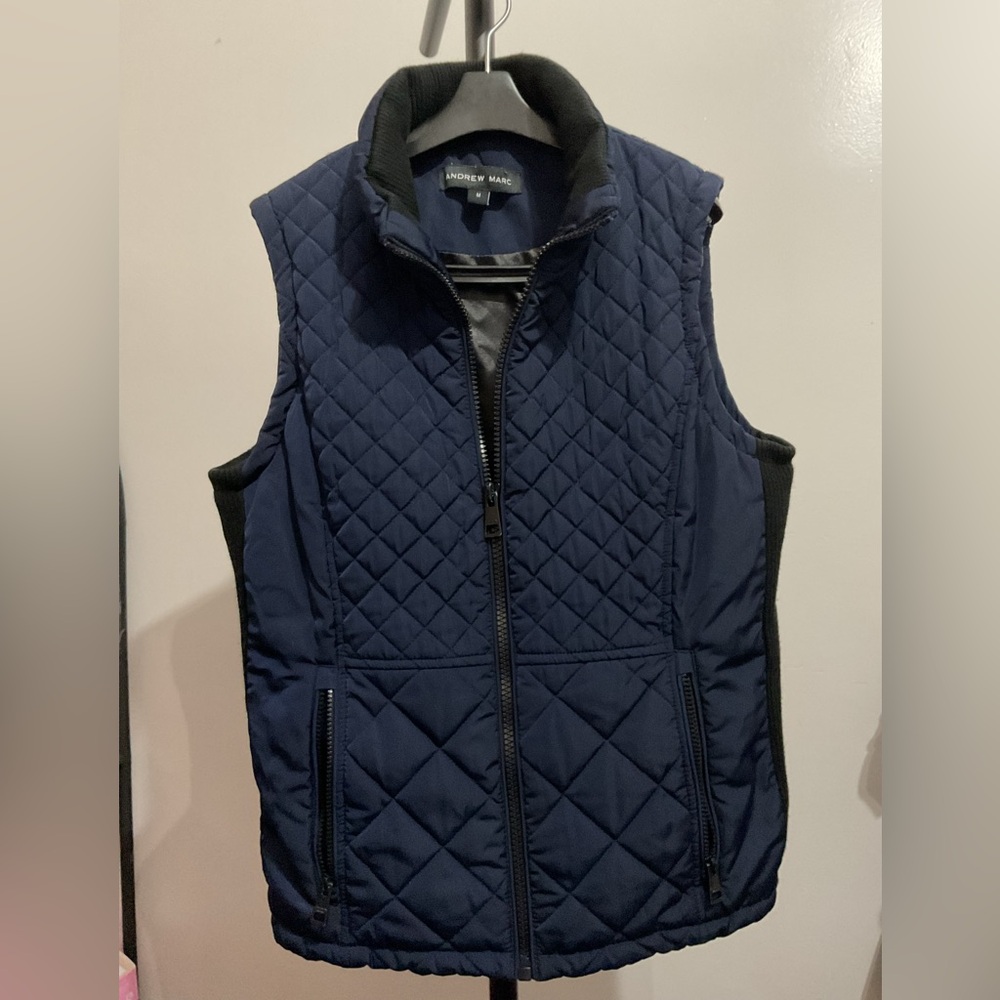 Andrew Marc Midnight Blue Quilted Jacket